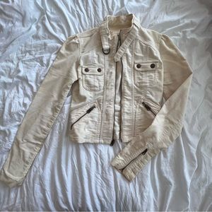 Abercrombie Womens MOTO Jacket (discolored evenly throughout)